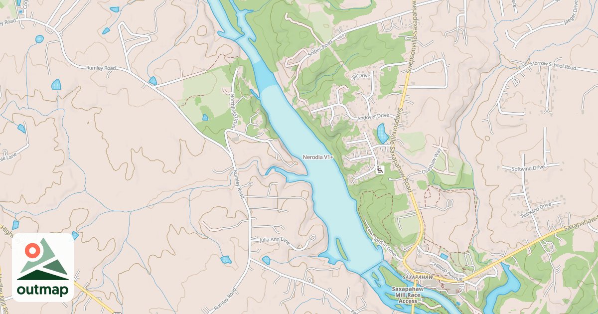 Map of Nerodia in Alamance