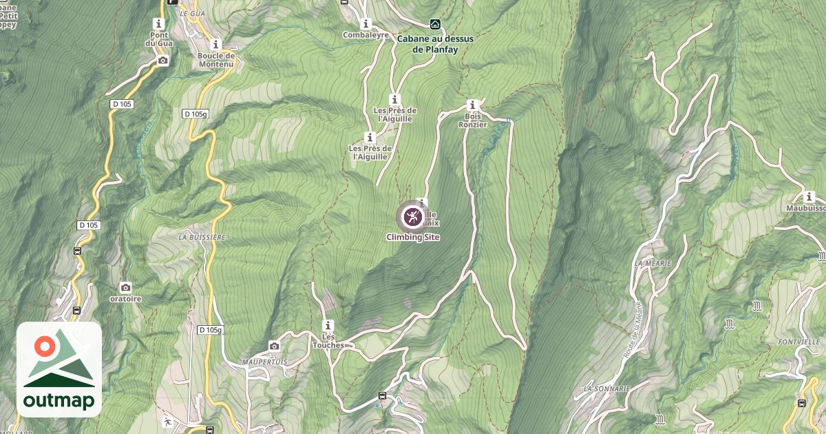 Map of Climbing Site