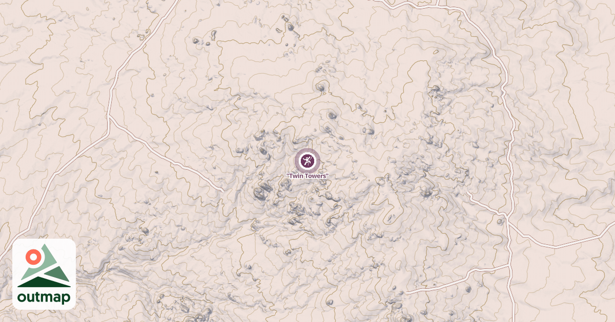 Map of "Twin Towers"