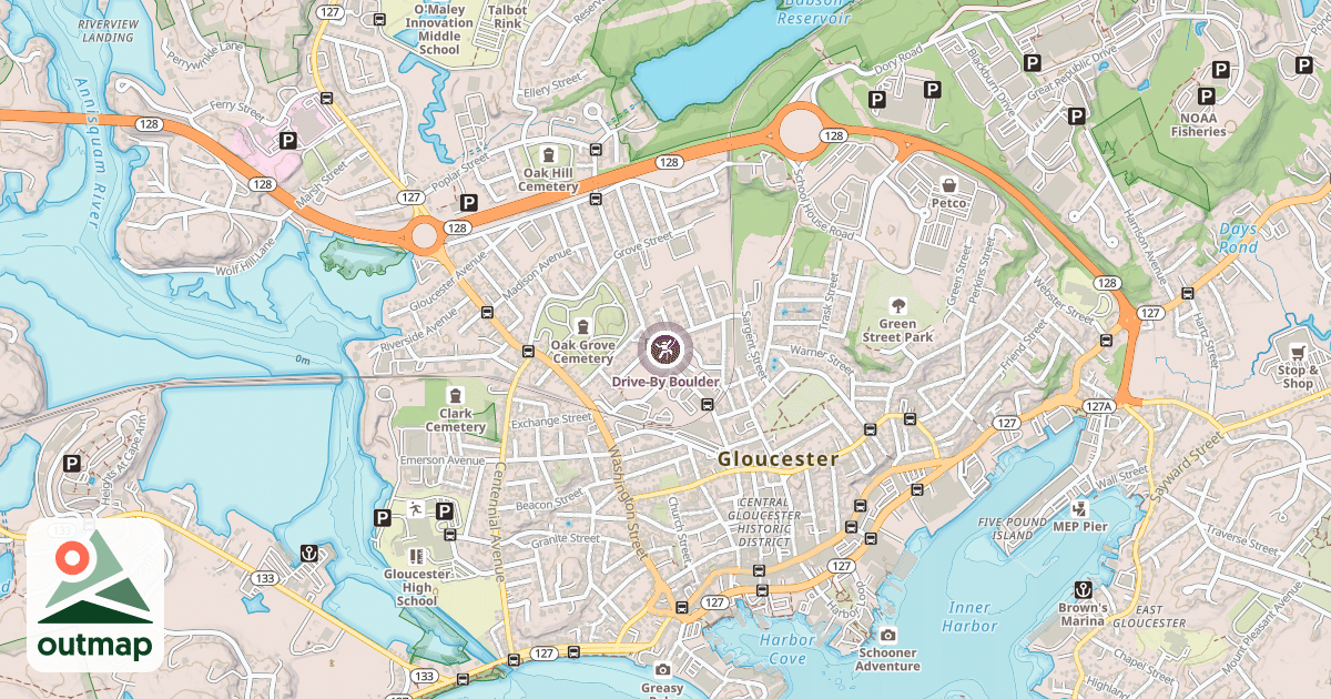 Map of Drive-By Boulder