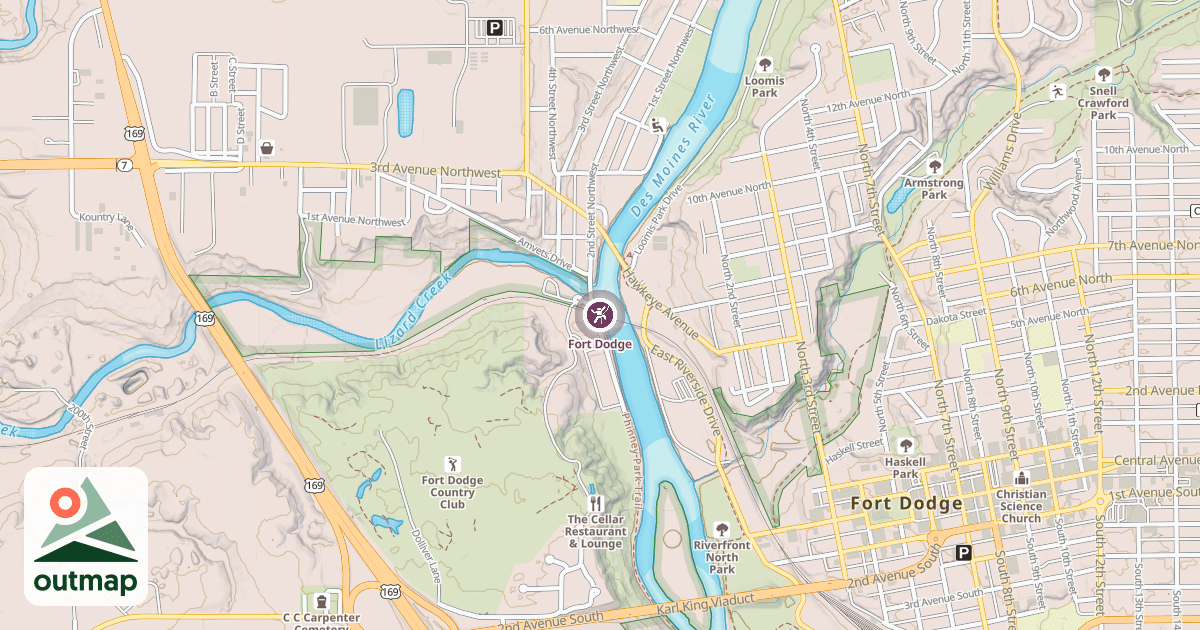 Map of Fort Dodge
