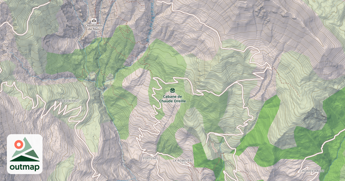 Map of Cabane de Chaude Oreille