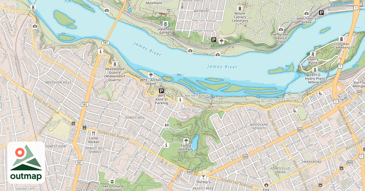 Map of Not for Fauns