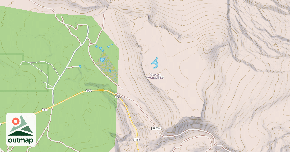 Map of Crescent Moonwalk