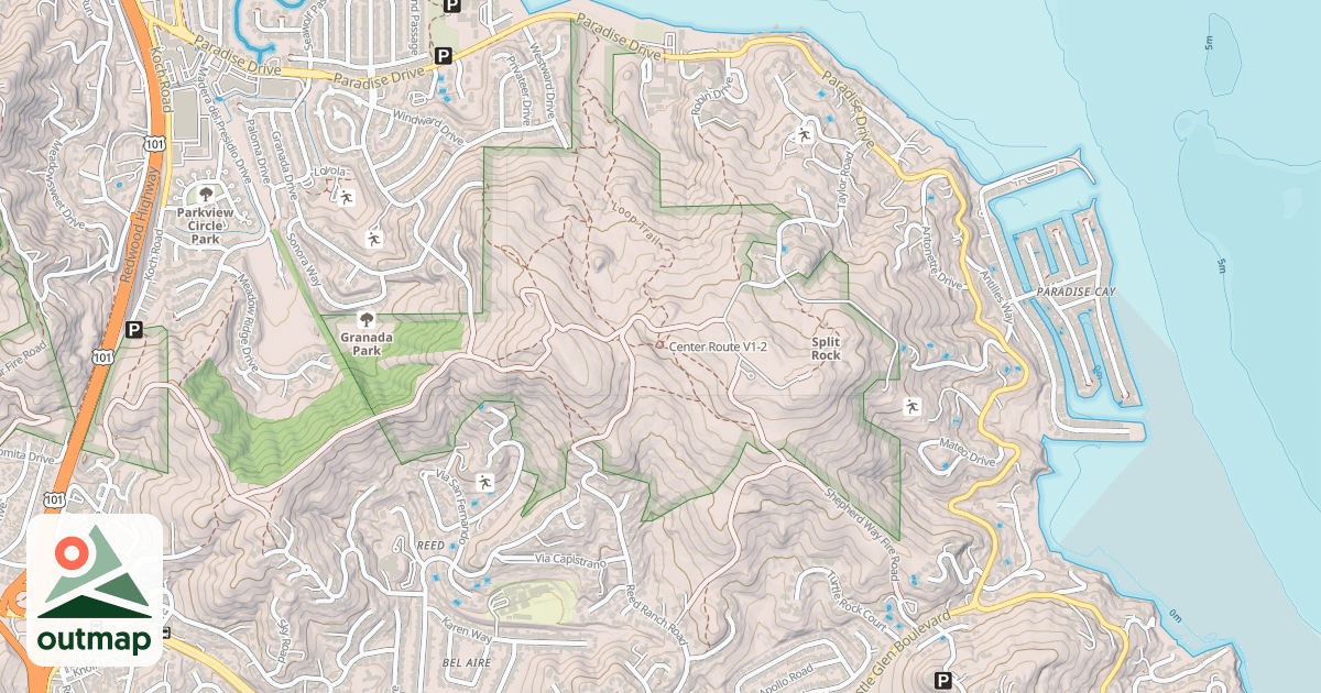 Map of Center Route