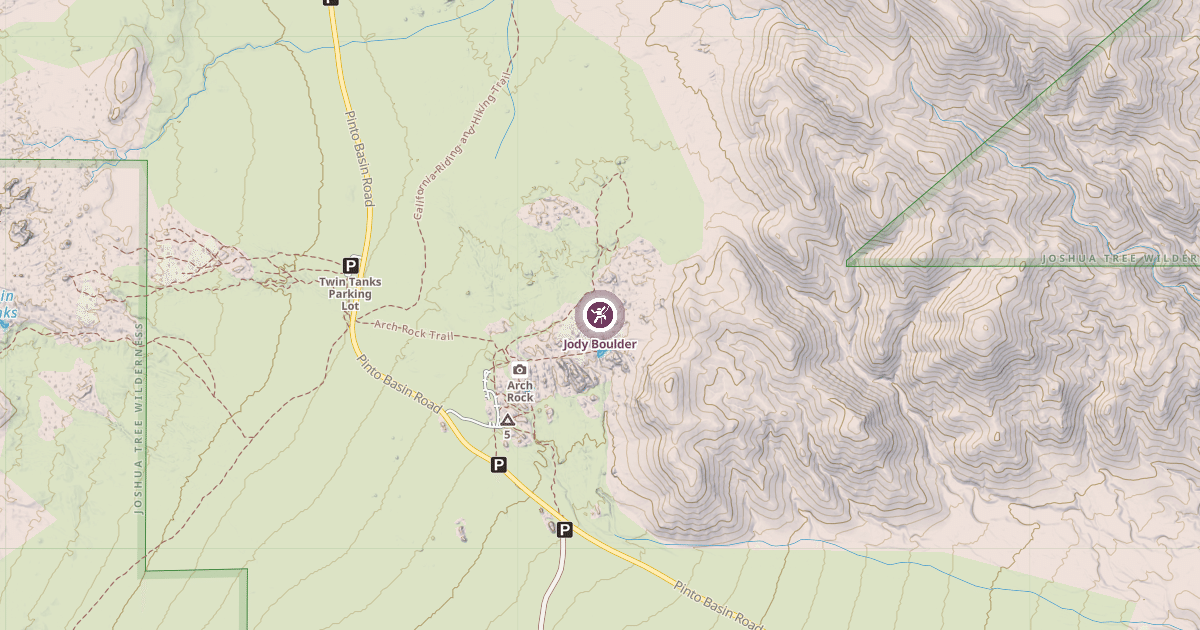 Map preview of Jody Boulder