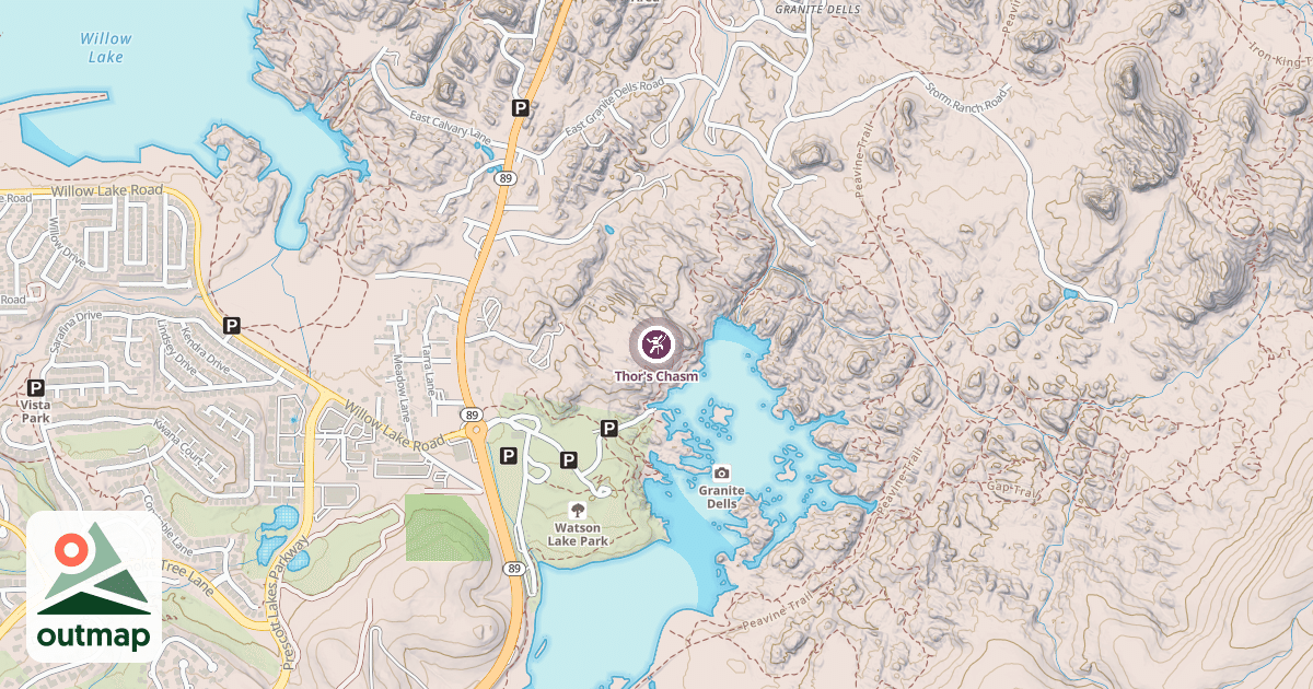 Map of Thor's Chasm