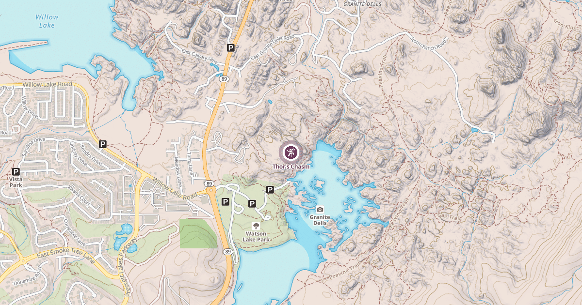 Map preview of Thor's Chasm