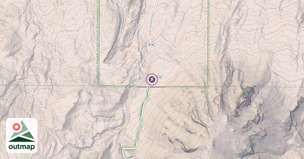 Map of Muntz's Monument