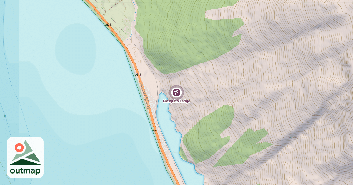 Map of Mosquito Ledge