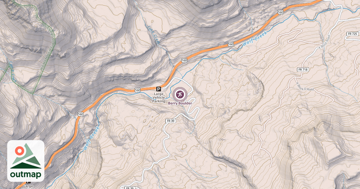 Map of Berry Boulder