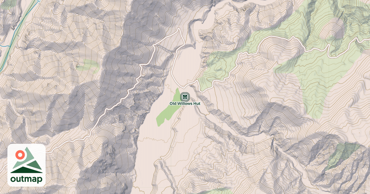 Map of Old Willows Hut