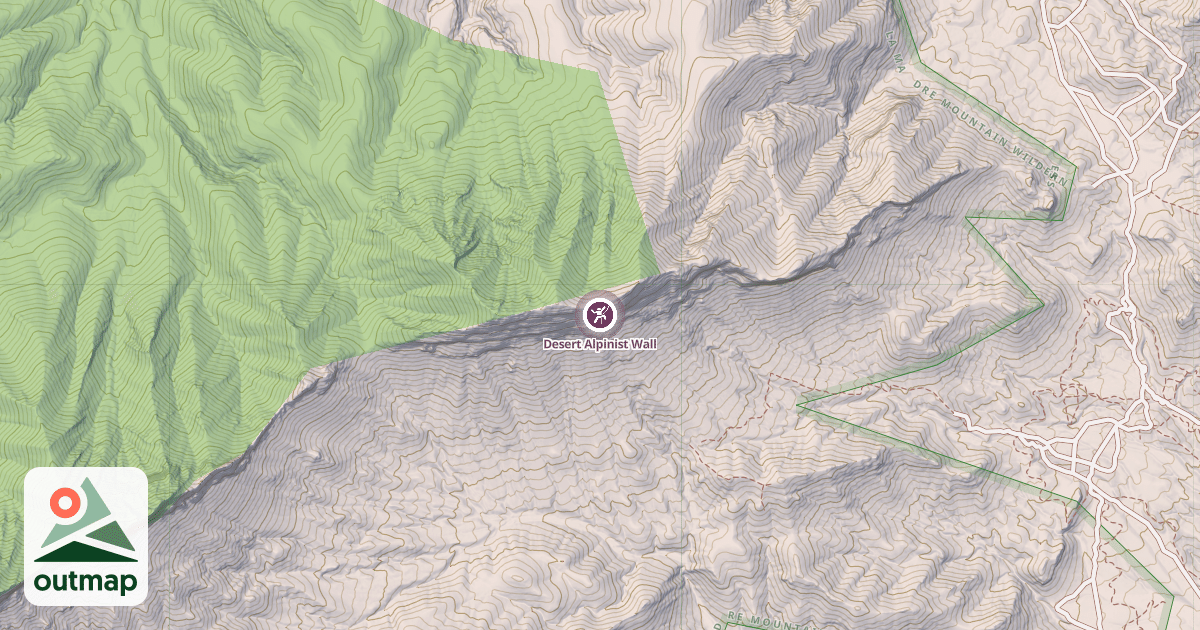 Map of Desert Alpinist Wall