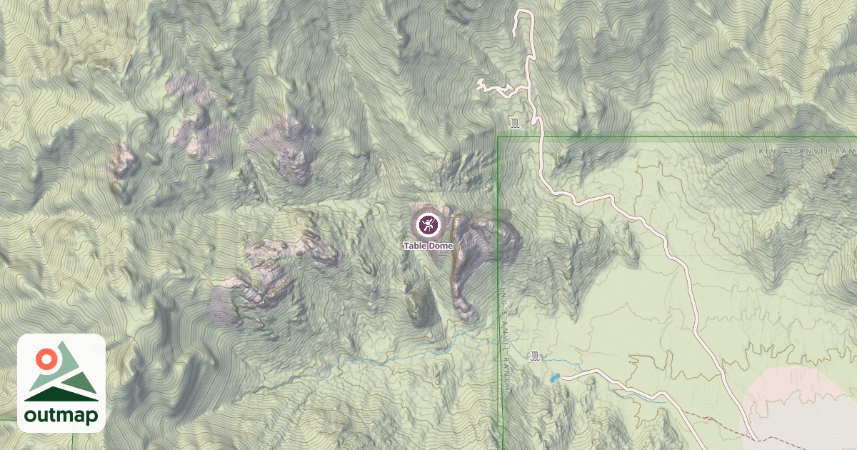 Map of Table Dome