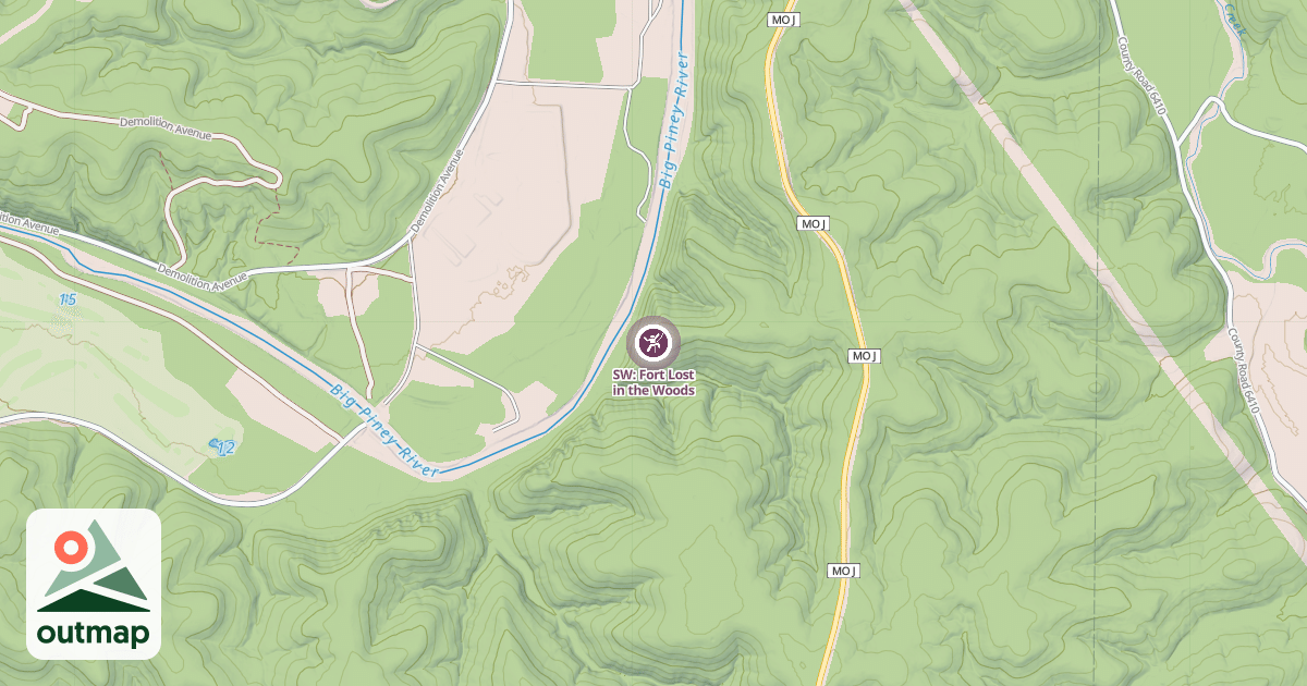 Map of SW: Fort Lost in the Woods