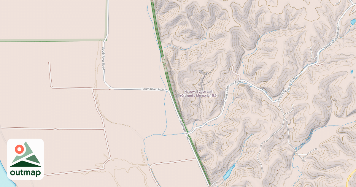 Map of Headwall Cave Left (Craigmile Memorial)
