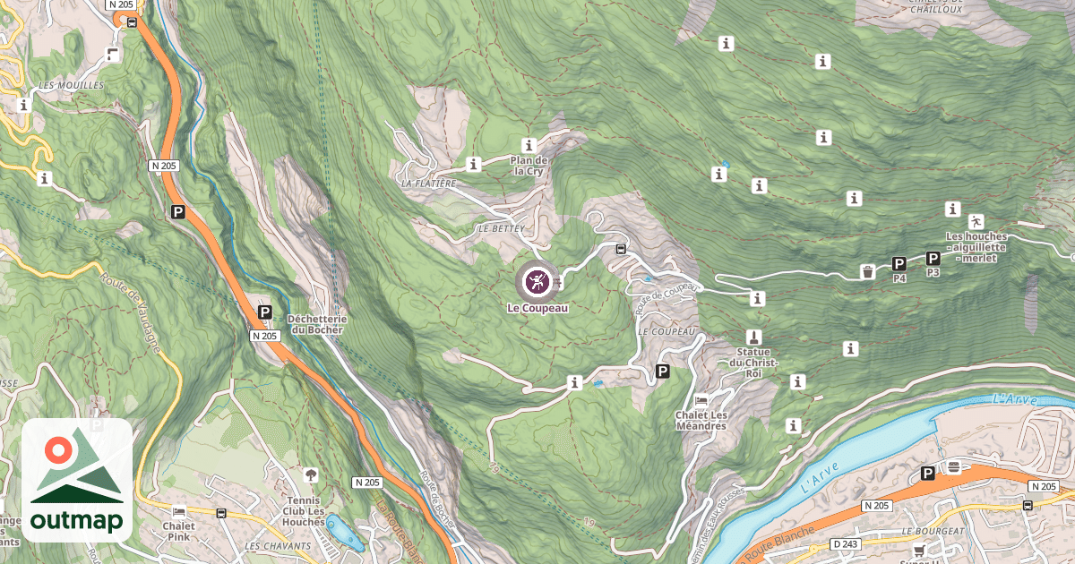 Map of Le Coupeau