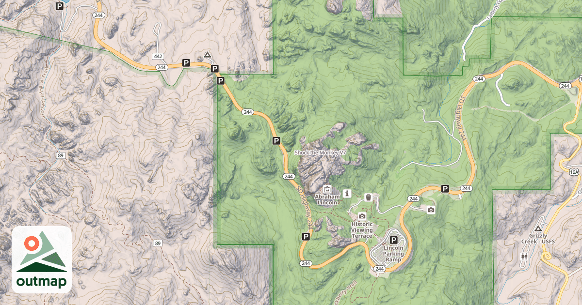 Map of Shock the Monkey