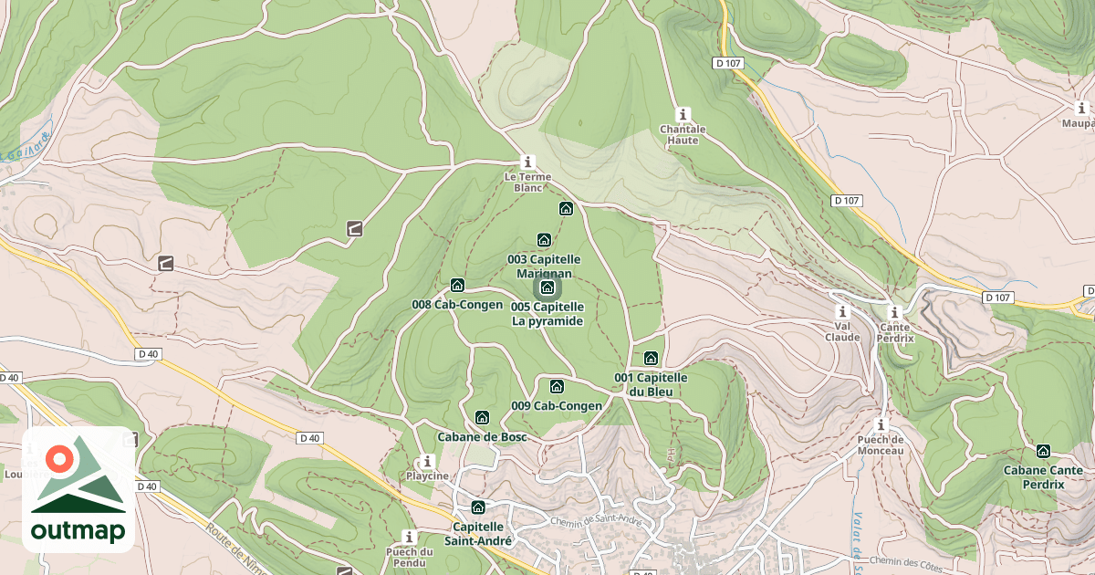 Map of 005 Capitelle La pyramide