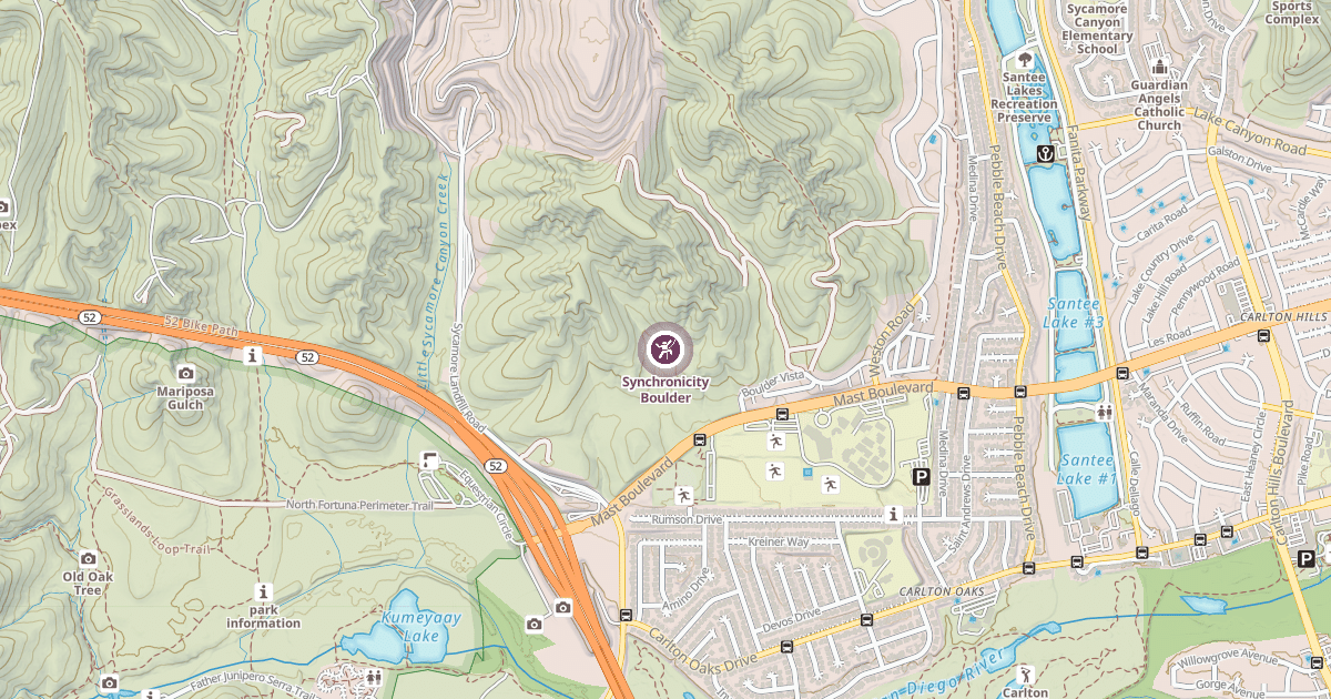 Map preview of Synchronicity Boulder