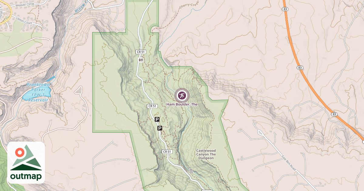 Map of Ham Boulder, The