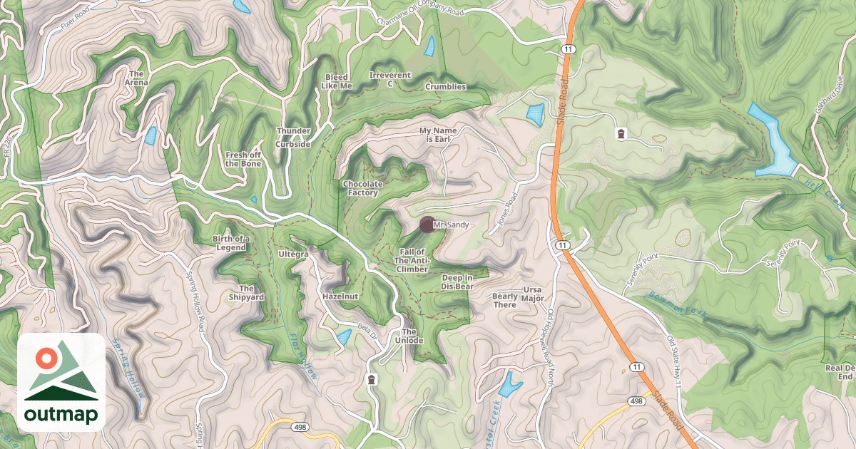 Map of Mr. Sandy