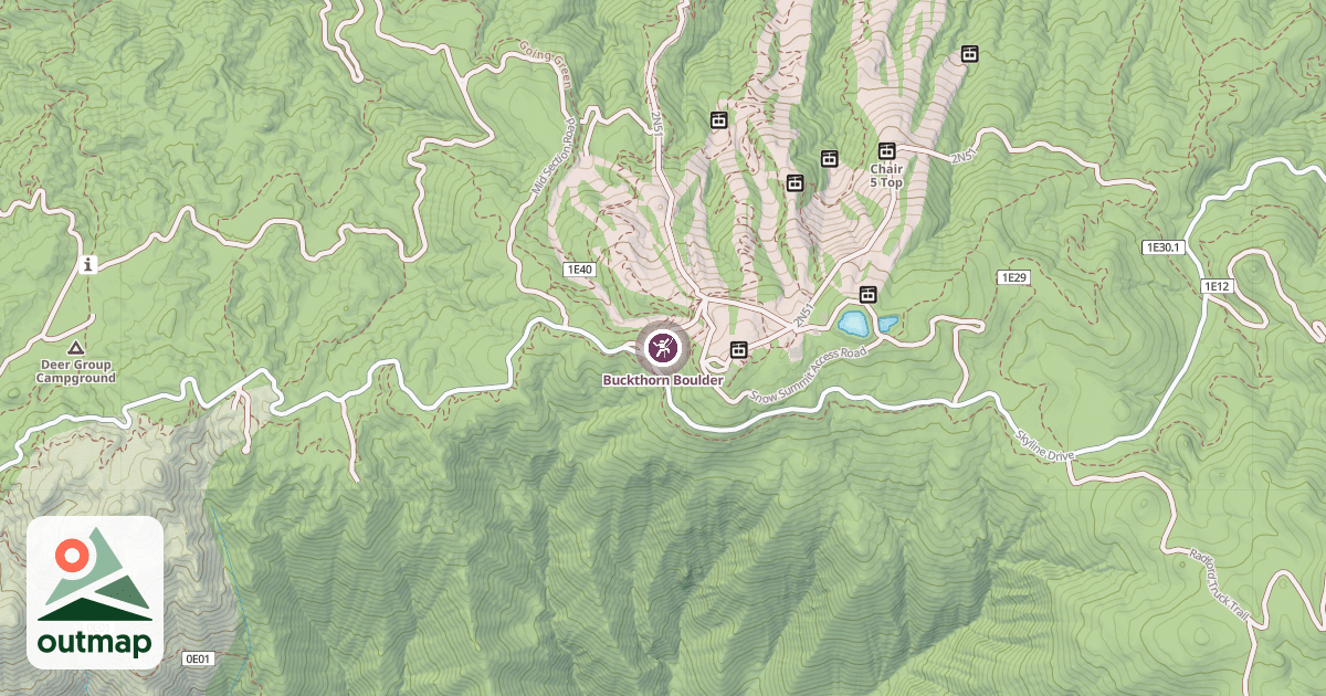 Map of Buckthorn Boulder