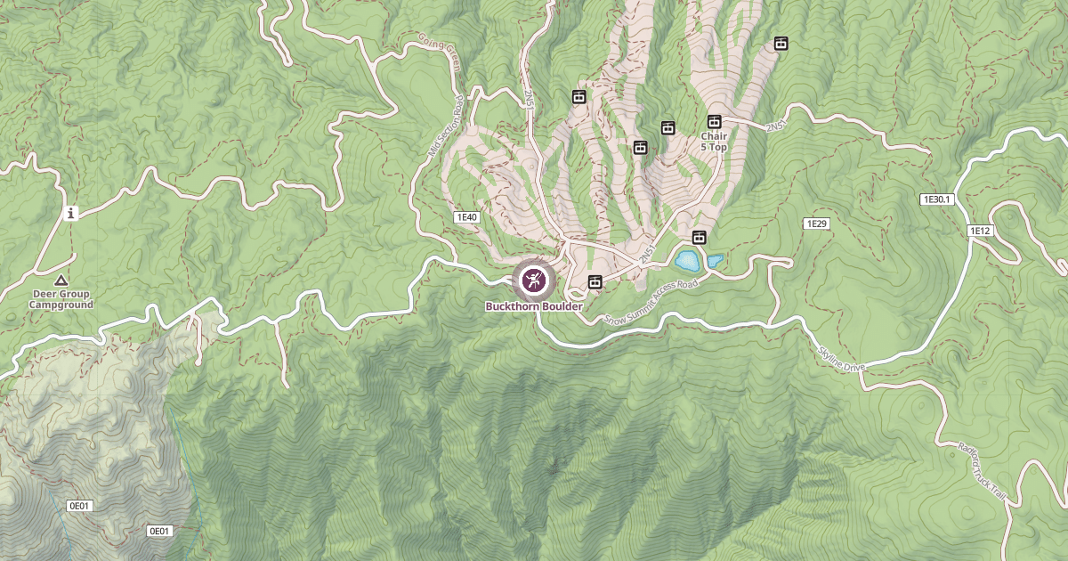 Map preview of Buckthorn Boulder