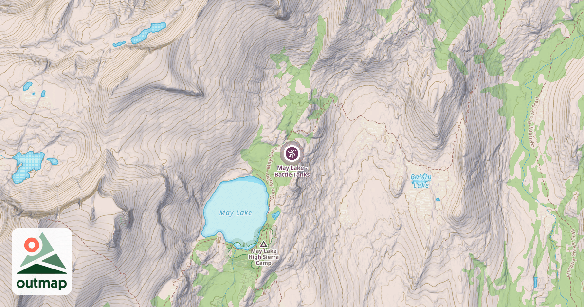 Map of May Lake - Battle Tanks