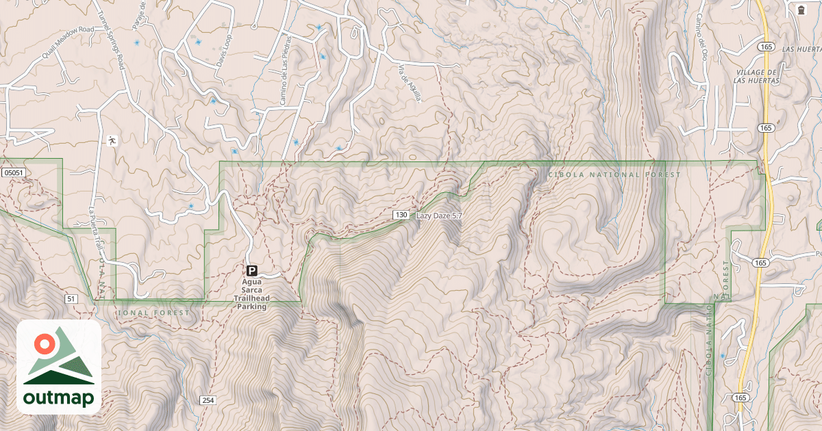 Map of Lazy Daze