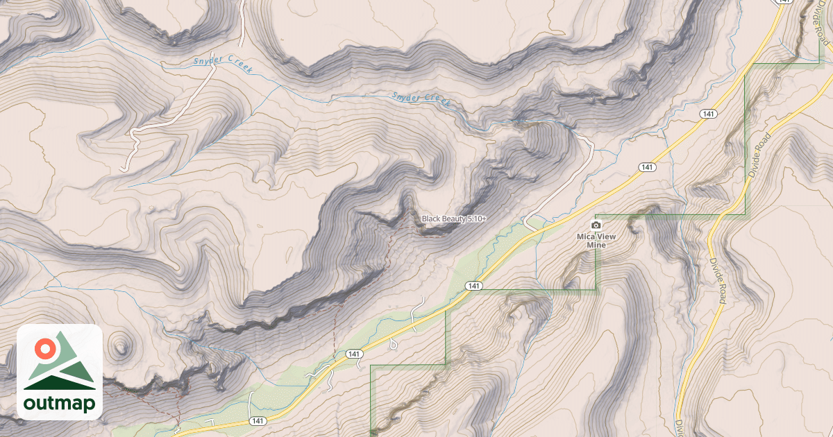 Map of Black Beauty