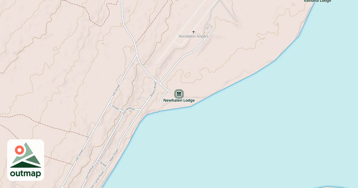 Map of Newhalen Lodge