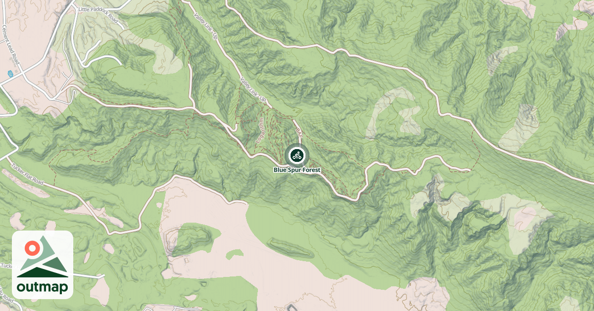 Map of Blue Spur Forest