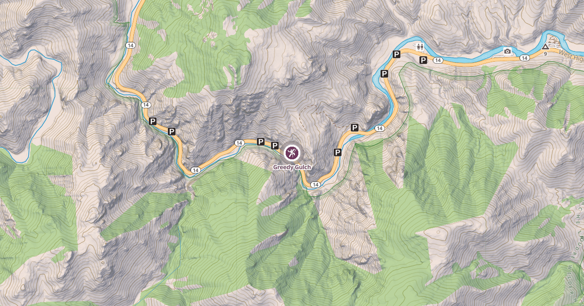 Map preview of Greedy Gulch