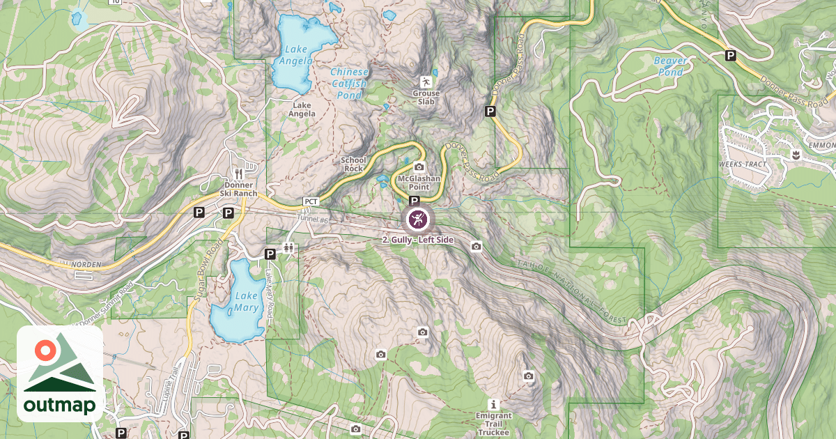 Map of 2. Gully - Left Side