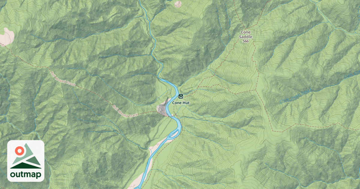 Map of Cone Hut
