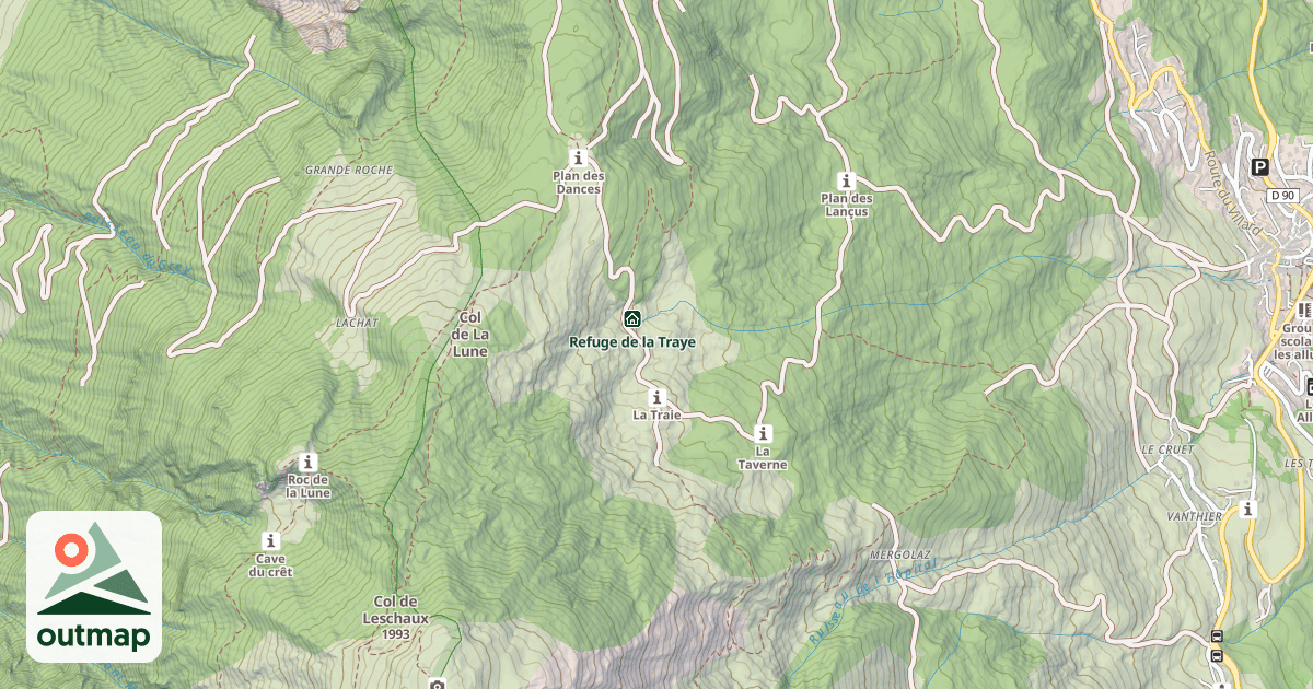 Map of Refuge du Christ