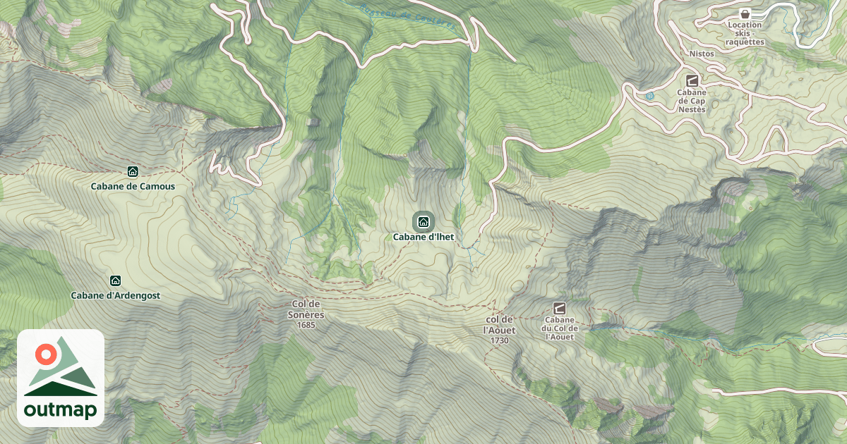 Map of Cabane d'lhet