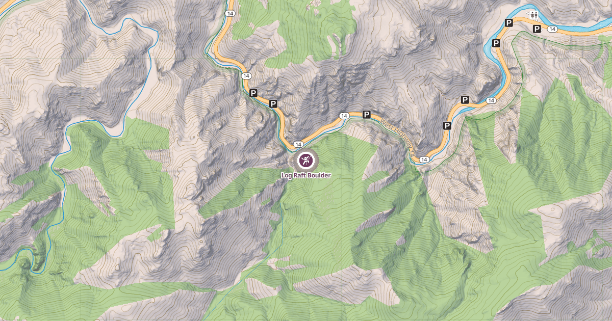 Map preview of Log Raft Boulder