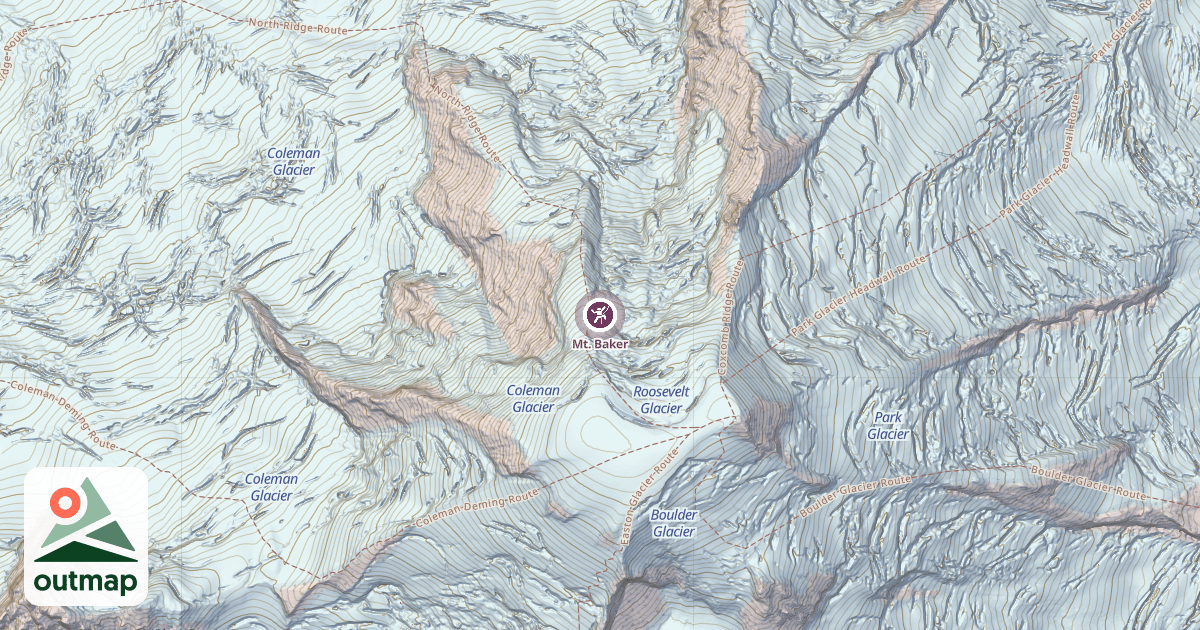 Map of Mt. Baker