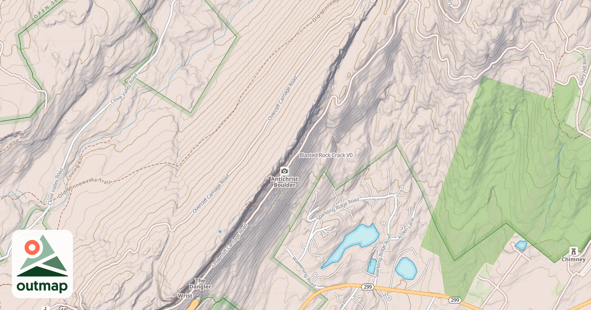 Map of Blasted Rock Crack
