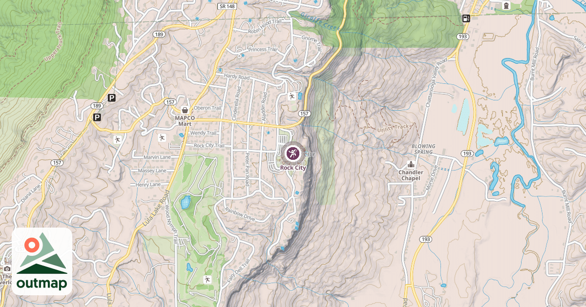 Map of Rock City