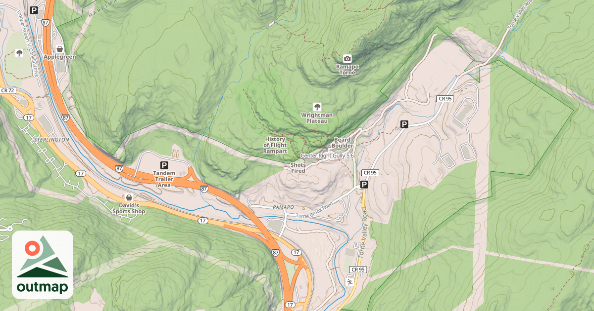 Map of Center Right Gully