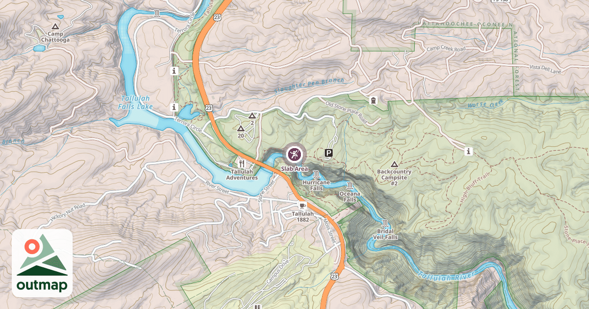 Map of Slab Area