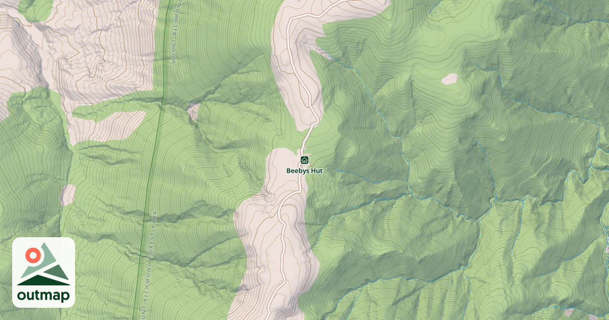 Map of Beebys Hut