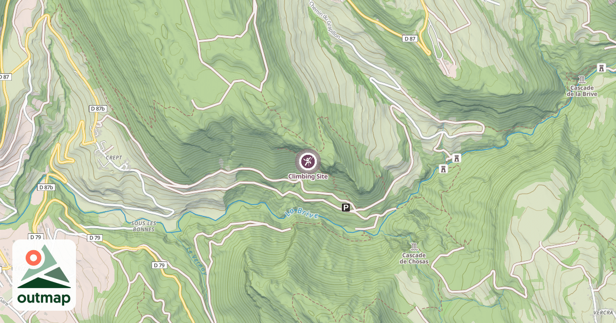 Map of Climbing Site