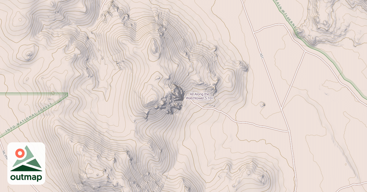 Map of All Along the Watchtower