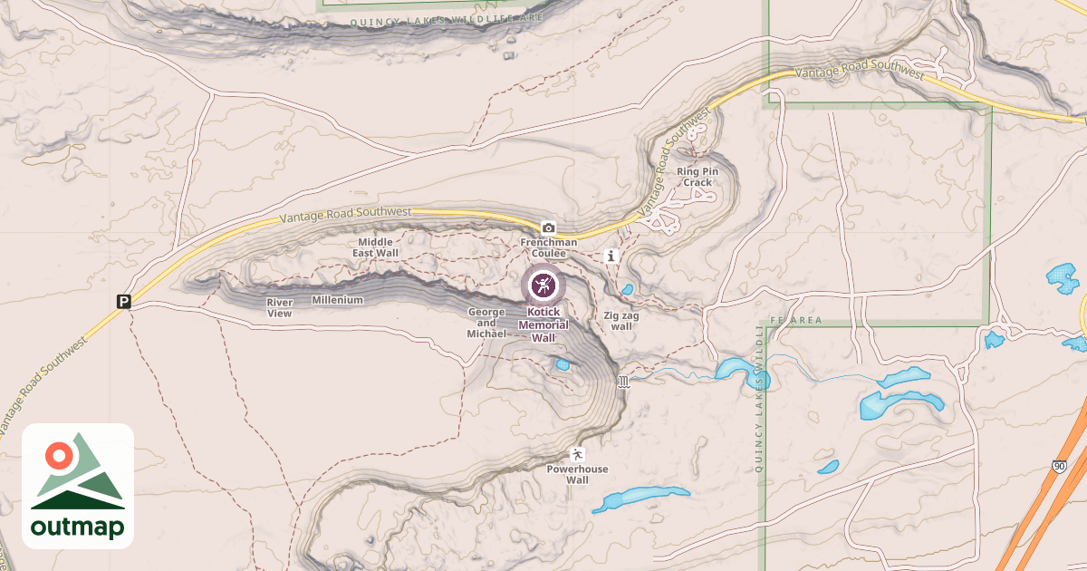 Map of Kotick Memorial Wall