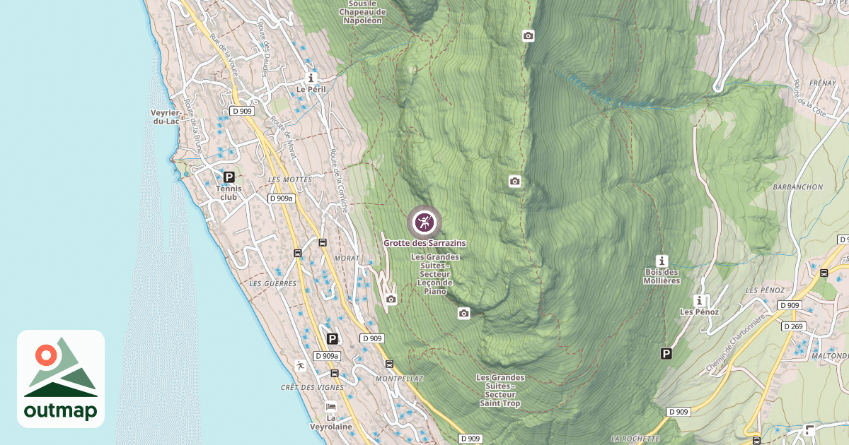 Map of Grotte des Sarrazins