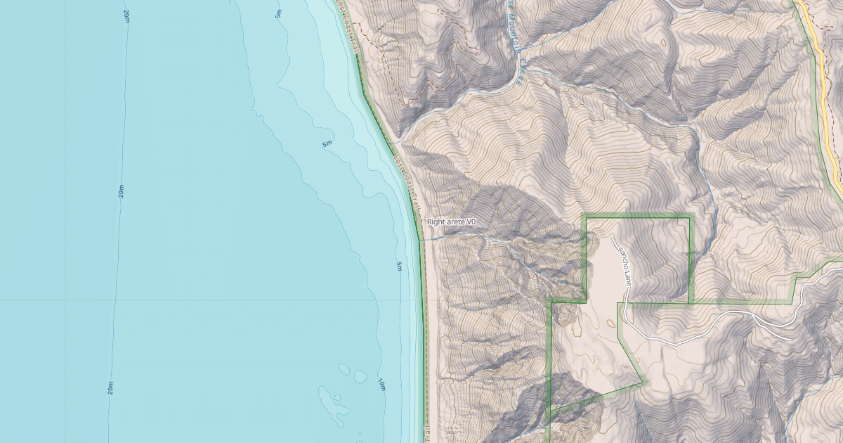 Map preview of Right arete